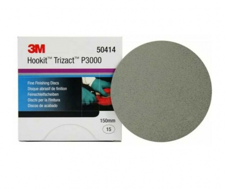 50414 3M Trizact 443SA Полировальный круг P3000 Hookit 152мм