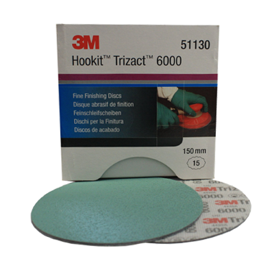 51130 3M Trizact 443SA Полировальный круг Р6000 Hookit 152мм
