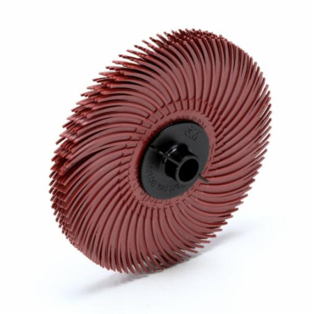 30128 3M™ Scotch-Brite Радиальный круг Bristle RB-ZB T-C P220, 75ммх9,53мм, красный