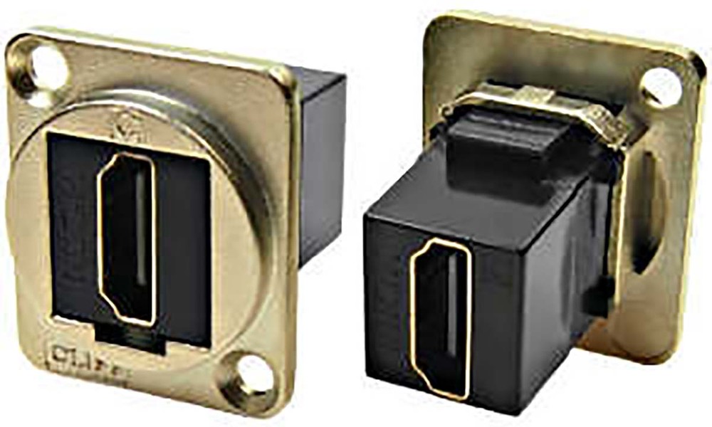 Type A 2 Way Female Feedthrough HDMI Connector