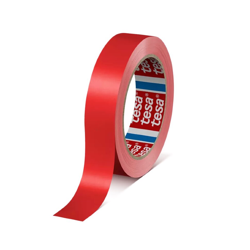 tesa® 60404 Упаковочная ПВХ лента, красный